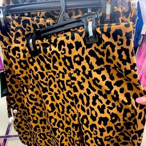 Cheetah print bike shorts. Wild Fable brand.